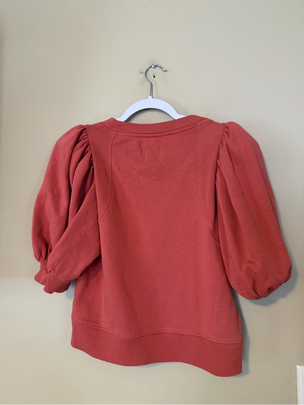 Maeve Puff-Sleeve Short Sleeve Sweatshirt - Picture 4 of 7